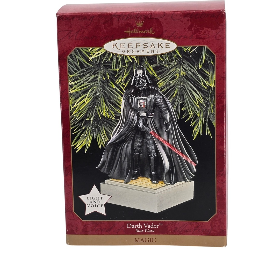 1997 Hallmark Keepsake Ornament Darth Vader Light And Sound Star Wars Lucas Film
